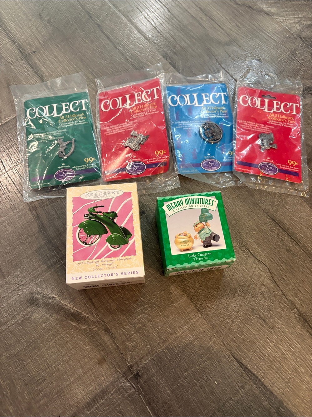 Hallmark Collection Lucky Cameron  2-Piece Set - 4 pins - sidewalk cruiser